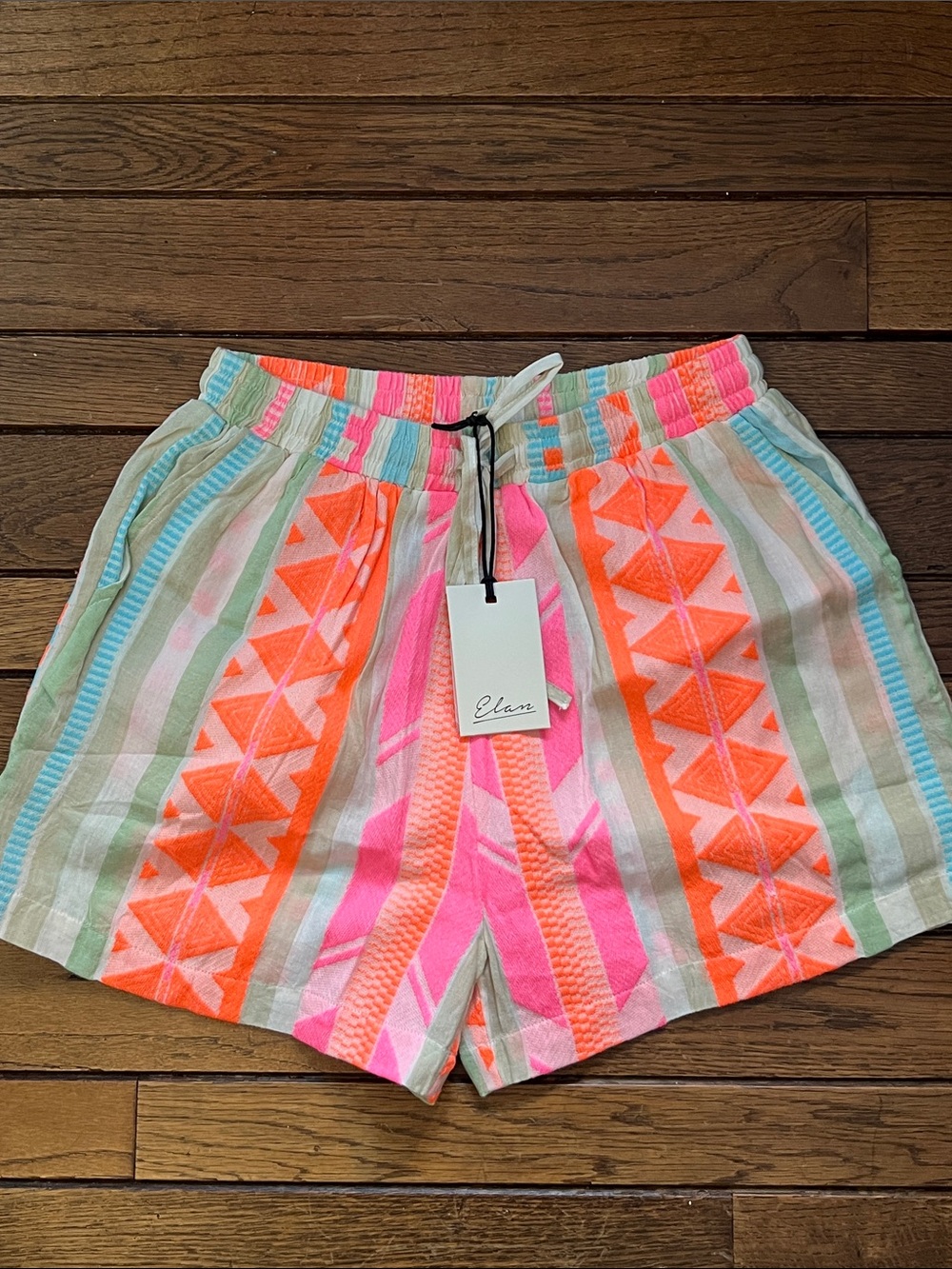 Elan Neon Aztec Corina Shorts Pull On Size Small New With Tags New With Tags